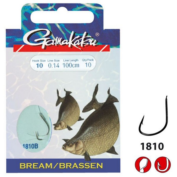 Крючок Gamakatsu Hook BKS-1810B Bream Feeder 75 см №16 d0.12