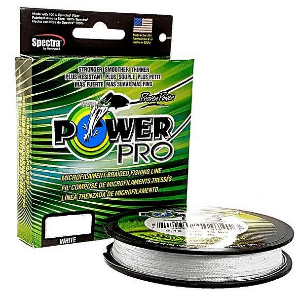 Леска плетеная Power Pro 135м белая 0,06/3кг