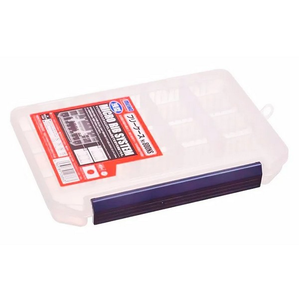 Коробка MEIHO FREE 800NS Clear 205x145x28 Синяя защелка