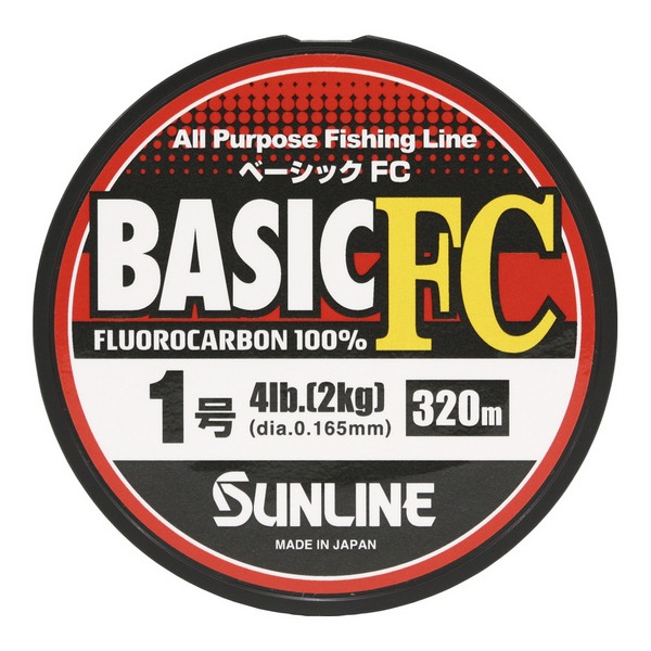 Леска флюрокарбон SUNLINE BASIC FC #5 0.370mm 20lb 320m (546282)