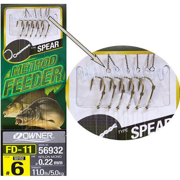 Крючок с поводком Owner FD-11 SPEAR 10-0.20